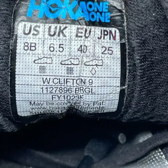 Hoka One One Clifton 9 Shoes Womens Size 8 B Running Walking Comfort Sneakers - Picture 9 of 9